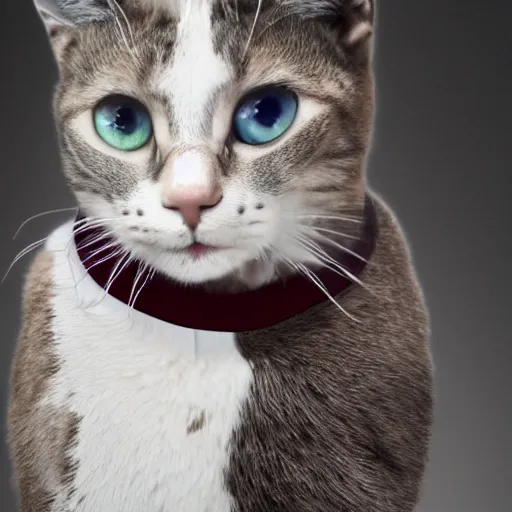 Prompt: A portrait of Elon Musk as a cat, 4k art