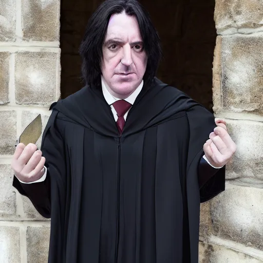 Prompt: professor snape played by anthony fascist