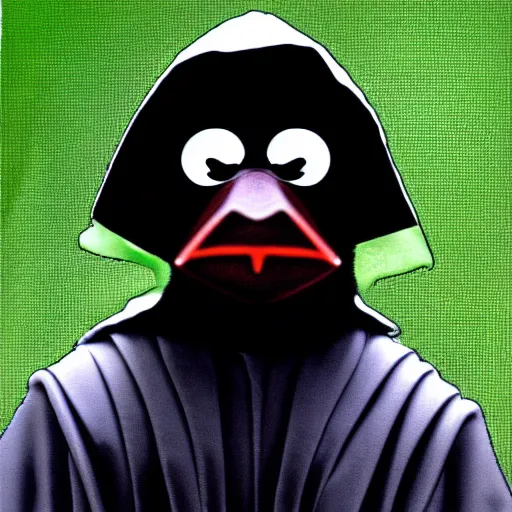 Prompt: sith lord kermit the frog