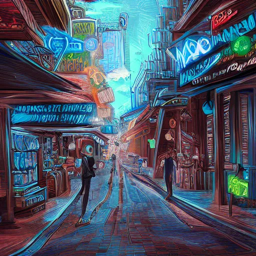 Image similar to Digital Art of Mad Street Den