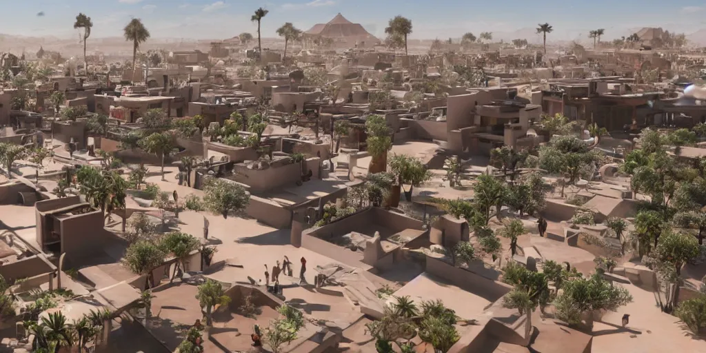 Image similar to Futuristic marrakech , unreal engine