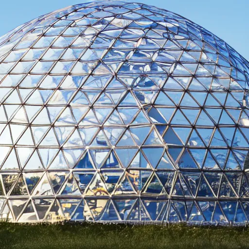 Prompt: Montreal Biosphere, geodesic dome by Buckminster Fuller, cinematic lighting, 4k, 8k