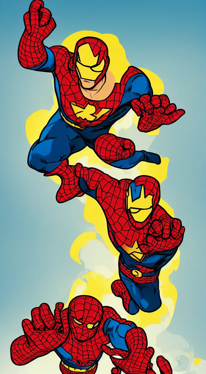 Image similar to illustration of captain marigold, marvel superhero