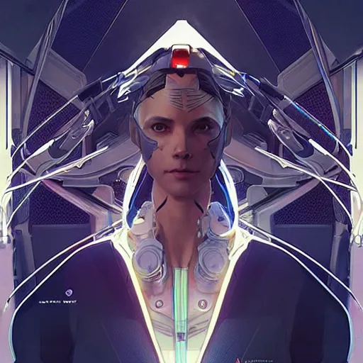 Image similar to symmetry! futuristic robotic, apex legends, epic lighting, illustration, highly detailed, art by artgerm and greg rutkowski and alphonse mucha