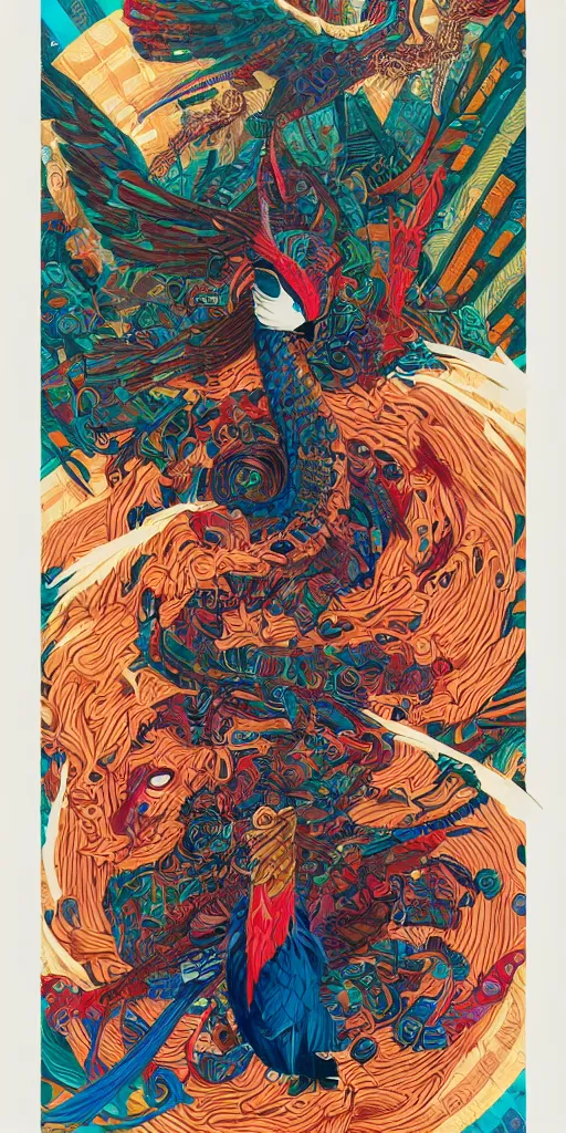 Image similar to quetzalcoatl, Tristan Eaton, victo ngai, artgerm, RHADS, ross draws