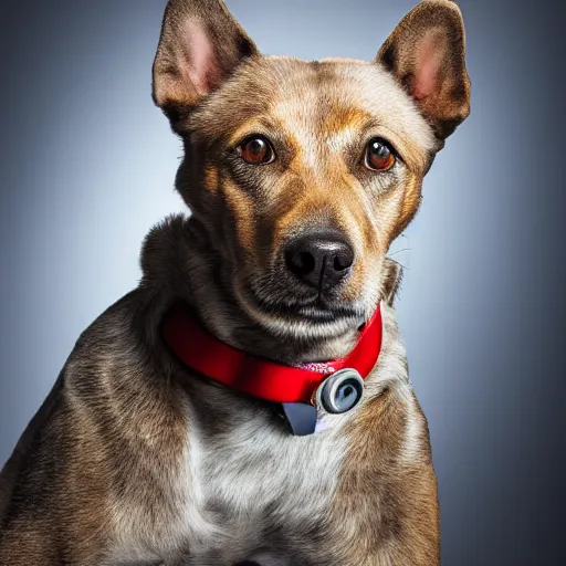 Prompt: An Award Winning Photograph Of A Robotic Dog, 8k, Exquisite Details, Studio Lighting