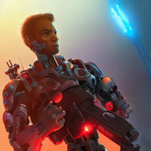 Image similar to hero world terminator genysis, behance hd by jesper ejsing, by rhads, makoto shinkai and lois van baarle, ilya kuvshinov, rossdraws global illumination