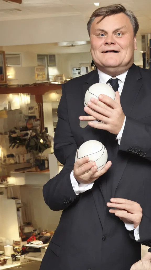 Image similar to ed balls fondling balls