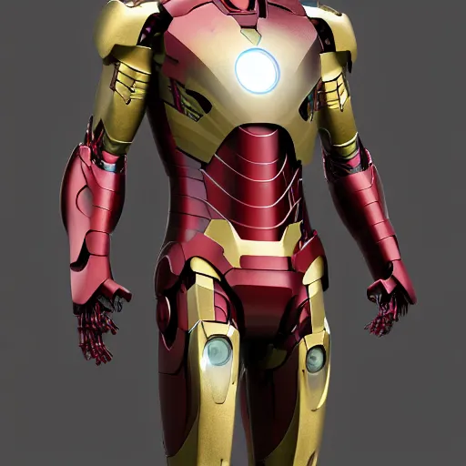 Image similar to Iron Man suit made by ancient Egyptians 4K detail