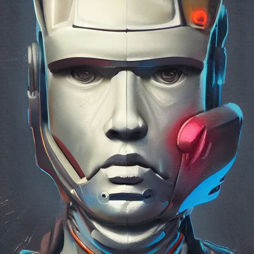 Prompt: a digital painting of a man wearing a helmet, cyberpunk art by sam spratt, featured on zbrush central, elden ring, zbrush, artstation hq, artstation hd