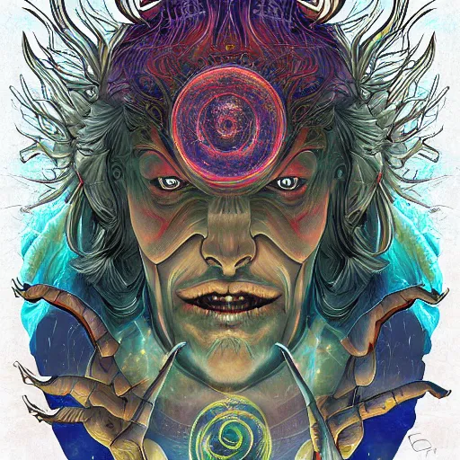 Image similar to lord of the dream world, cosmic horror art, digital art