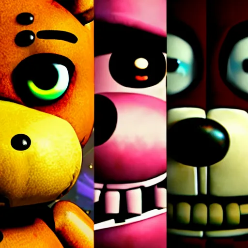 Prompt: the five nights at freddy's movie, jumpscare