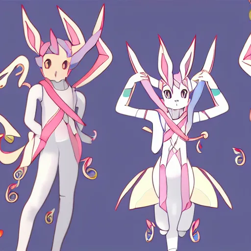 Image similar to illustration humanisation sylveon