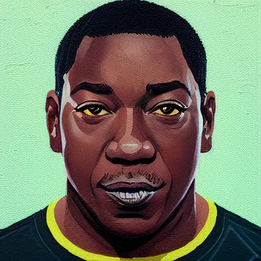 Prompt: young michael clarke duncan, profile picture by sachin teng, asymmetrical, organic painting, matte painting, geometric shapes, hard edges, graffiti, street art : 2 by sachin teng : 4