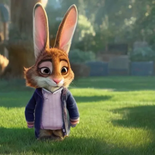 Image similar to hermione granger as a rabbit in Zootopia !