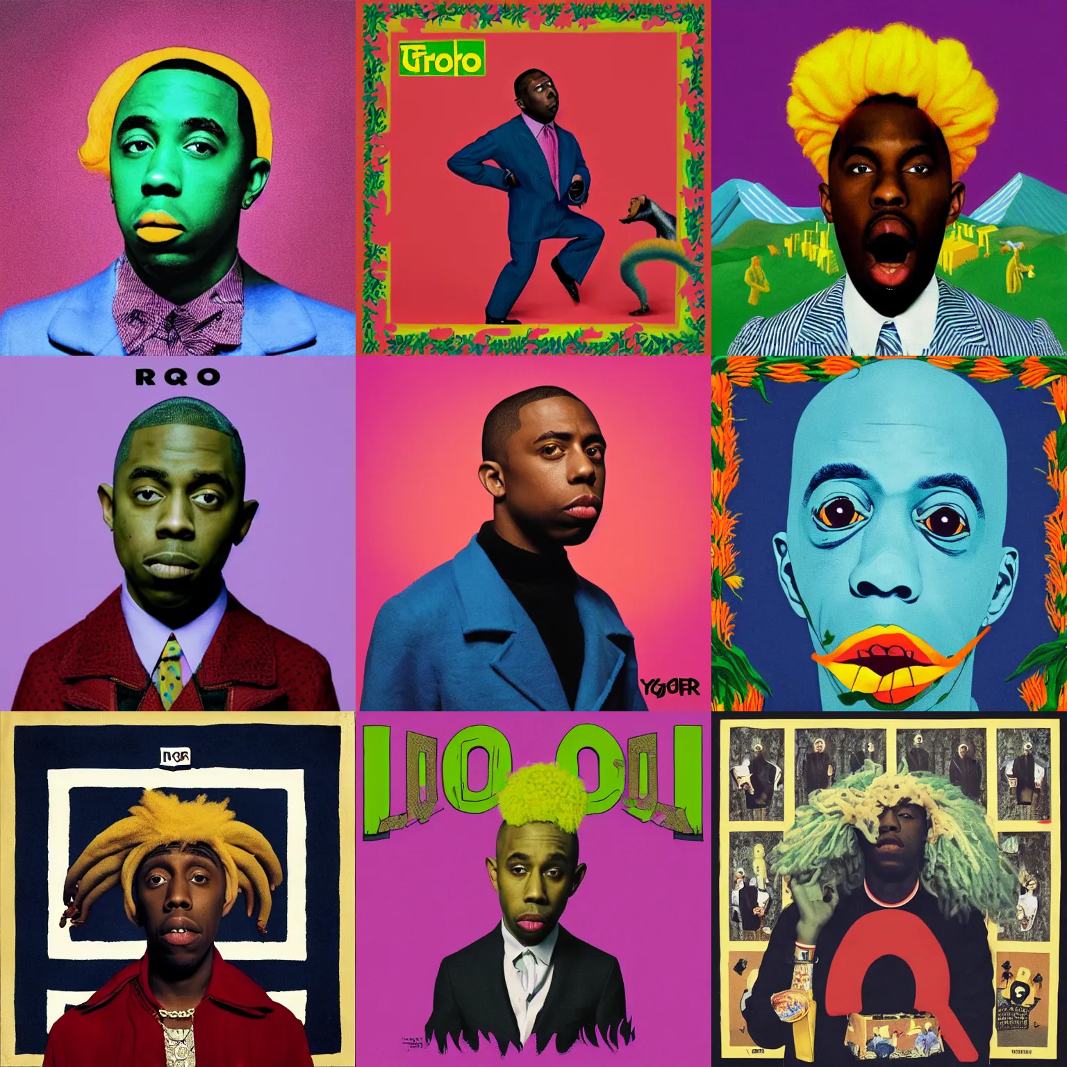 Prompt: album cover for IGOR by tyler the creator
