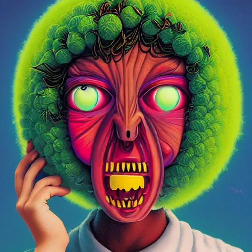 Image similar to Lofi vaporwave portrait tennis ball monster, Pixar style, Tristan Eaton, Stanley Artgerm, Tom Bagshaw