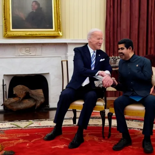 Image similar to Biden meeting Nicolás Maduro