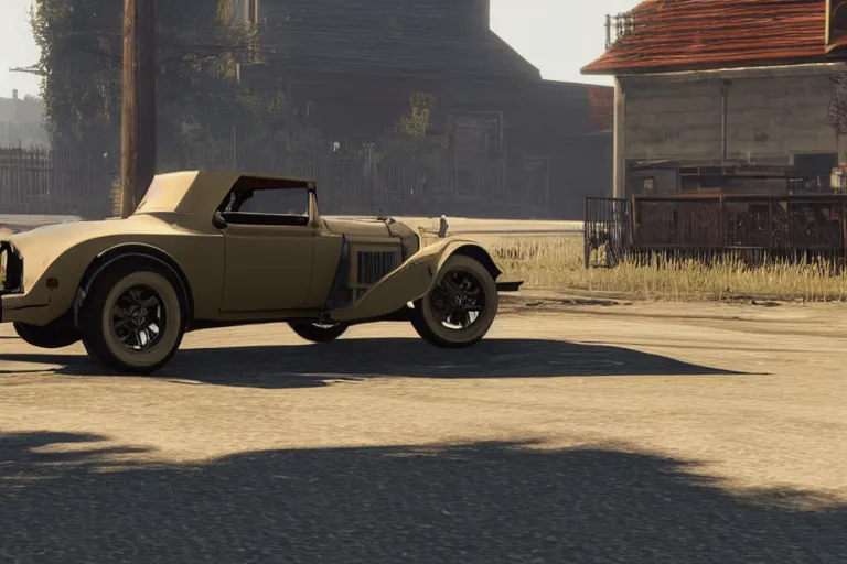 Image similar to photograph of a 1 9 2 2 pontiac firebird trans am, by red dead redemption 2, by grand theft auto v