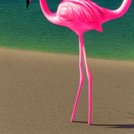 Image similar to flamingo animated 3d movie still pixar