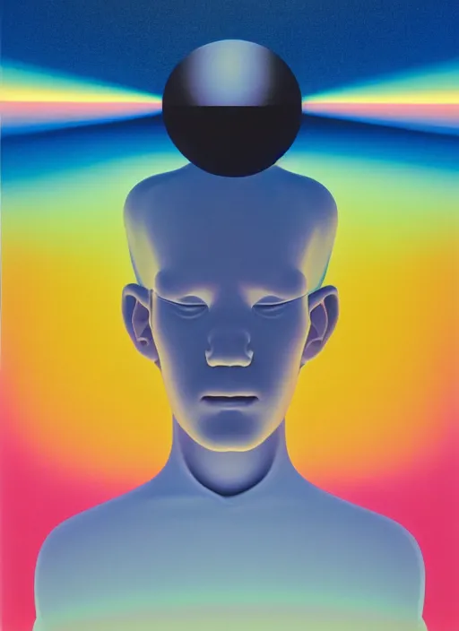 Image similar to insight a men by shusei nagaoka, kaws, david rudnick, airbrush on canvas, pastell colours, cell shaded!!!, 8 k