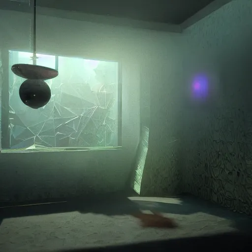 Image similar to a hyperrealistic 3 d render of a dmt trip, photorealism, dramatic lighting, volumetric lighting, 8 k, unreal engine, octane render