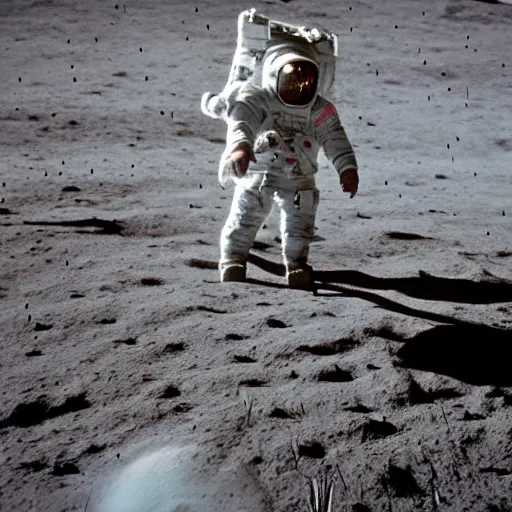 Image similar to astronauts on the first mission to the moon