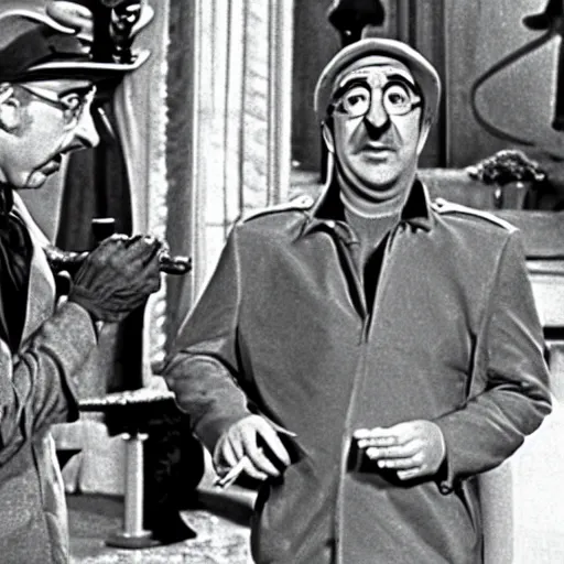 Image similar to scene from the pink panther with peter sellers