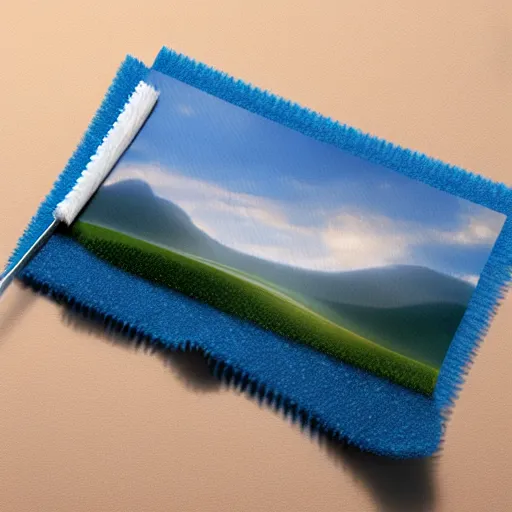 Image similar to microfibre cloth. matte painting. cleaning utensil