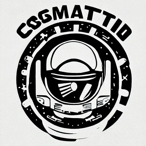 Prompt: cosmonaut, logo,