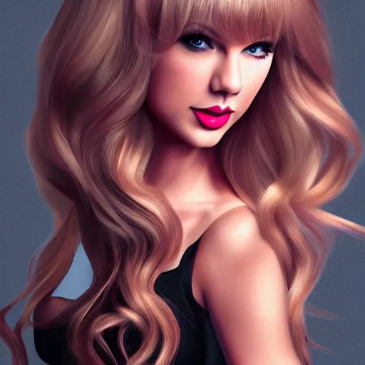 Image similar to Taylor Swift cosplaying as Ariana Grande, 8k octane render, by Artgerm, deviantart