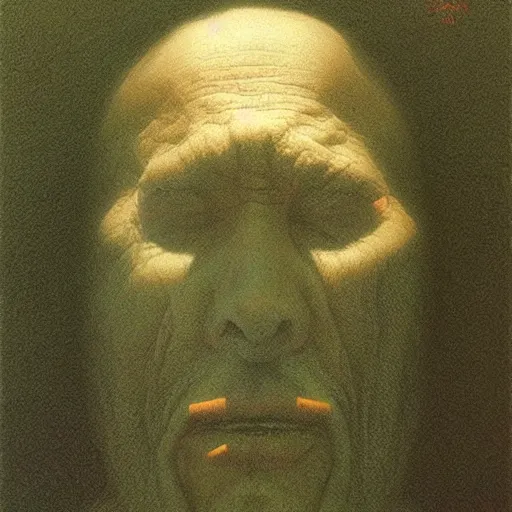 Image similar to Selfie by Zdzislaw Beksinski, 4k detailed art