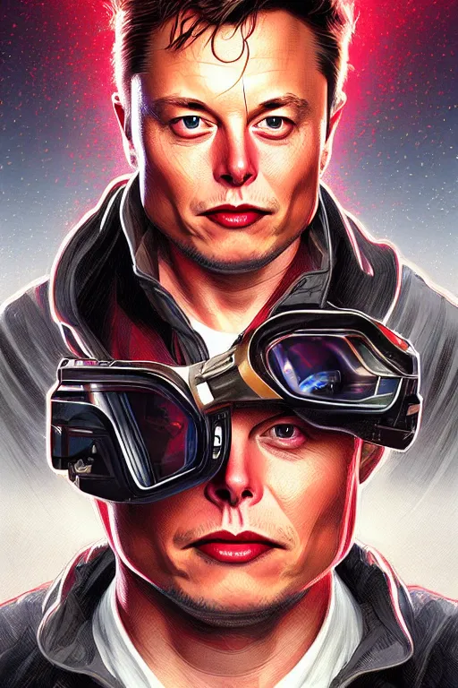 Image similar to elon musk as marty mcfly, realistic portrait, symmetrical, highly detailed, digital painting, artstation, concept art, smooth, sharp focus, illustration, cinematic lighting, art by artgerm and greg rutkowski and alphonse mucha