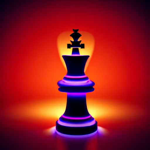 Image similar to vintage instamatic photo of a queen chess piece made of led lights, Puddles, Isometric 3D Fantasy, smooth 3D Illustration, Cinematic Matte Painting, soft render, volumetric lighting ,