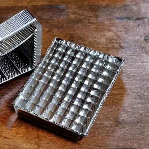Prompt: light refracting through a priceless cheese grater made entirely of moissanite