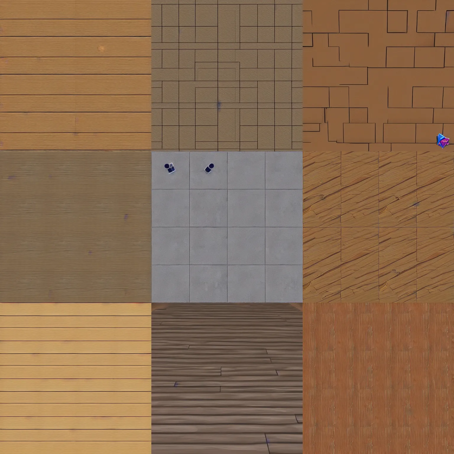 Prompt: seamless texture of living room floor from the sims 4