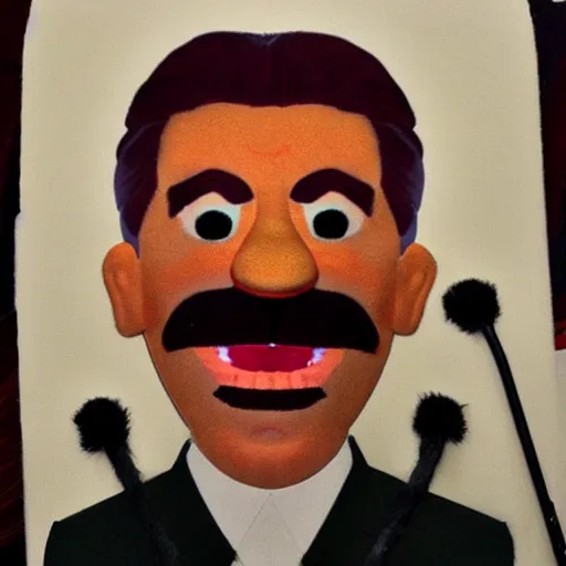 Image similar to stalin as a muppet