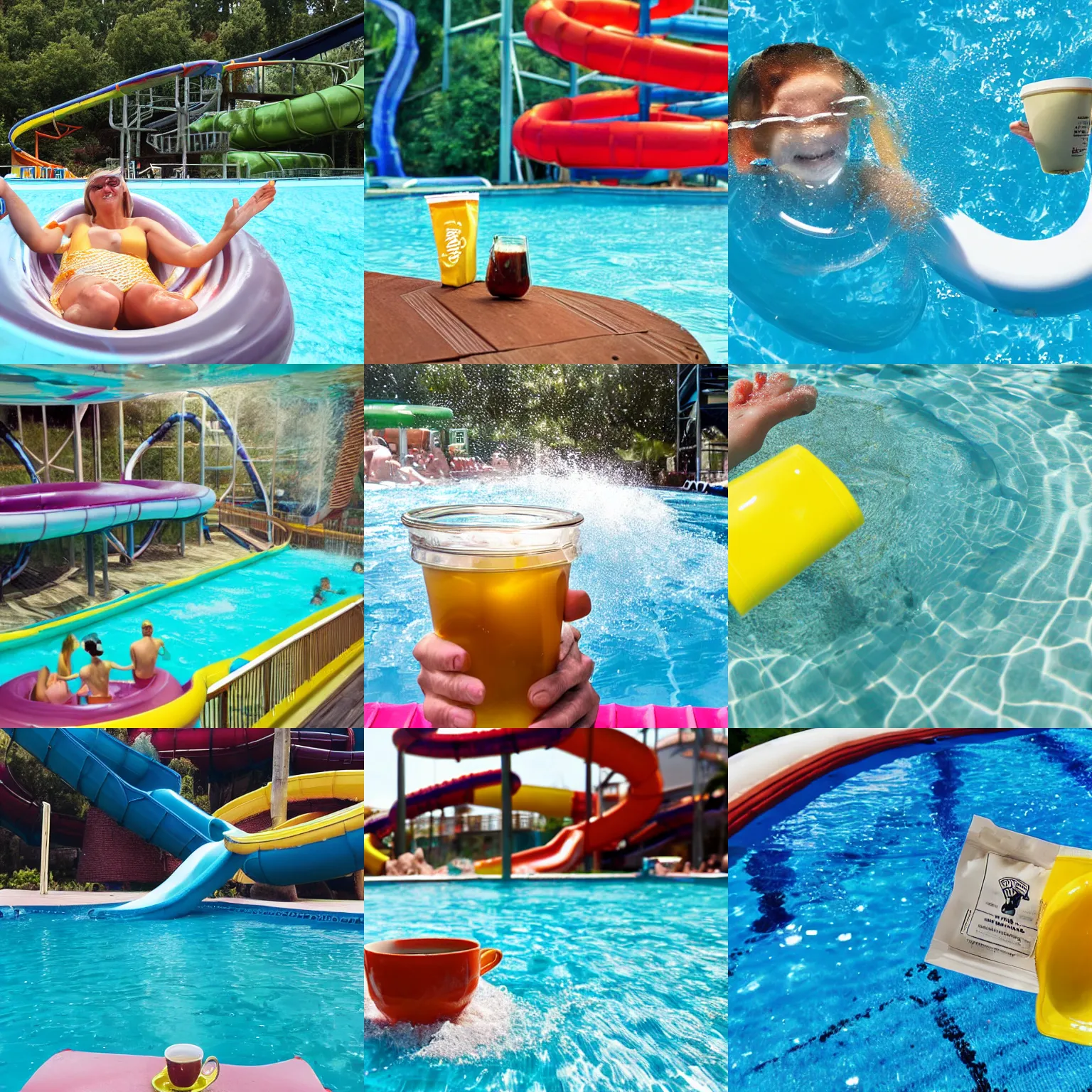 A Teabag A Bag Of Tea In The Pool In The Waterslide Stable 