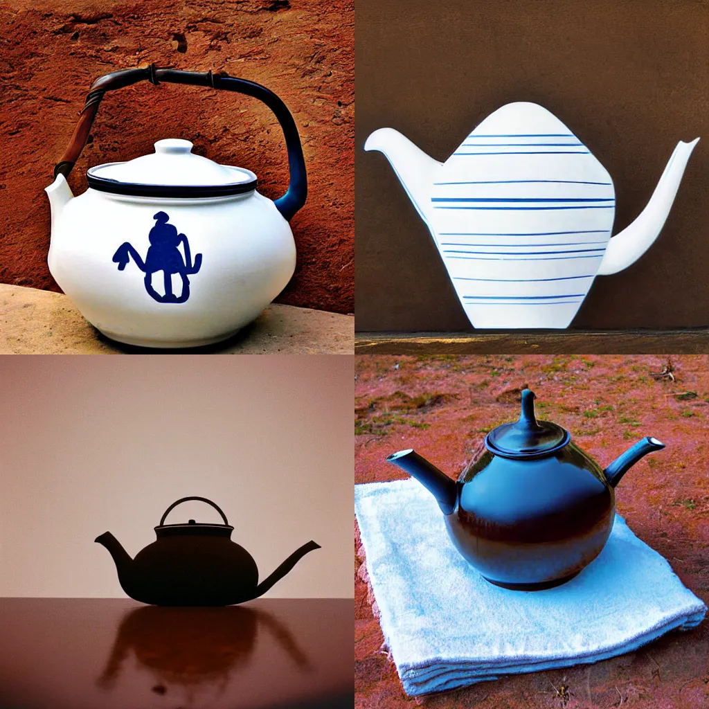 Prompt: utah teapot photograph