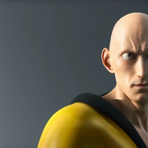 Image similar to ultra realistic portrait of saitama, octane render