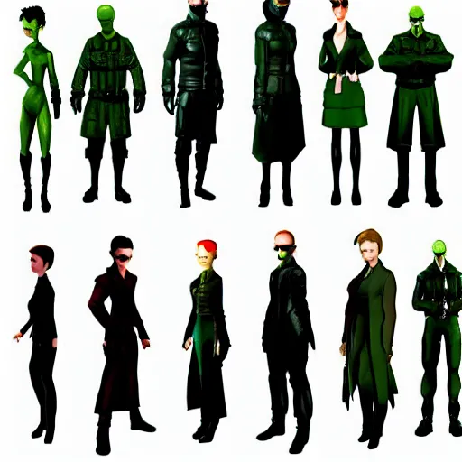 Image similar to the matrix character concepts