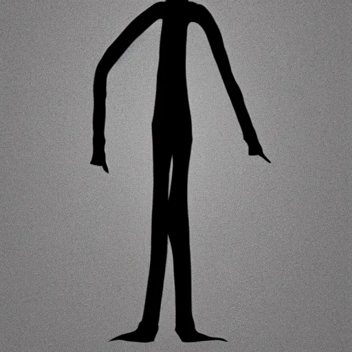 Image similar to Slenderman with a face