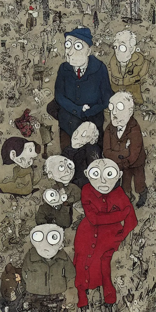 Image similar to existential angst by raymond briggs