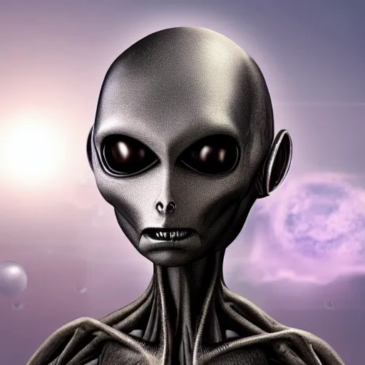 Image similar to an alien species tells humans about life at the beginning of time