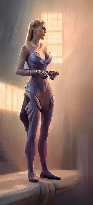 Image similar to Saul Goodman and Kim Wexler, elegant, digital painting, concept art, smooth, sharp focus, illustration, from StarCraft by Ruan Jia and Mandy Jurgens and Artgerm and William-Adolphe Bouguerea