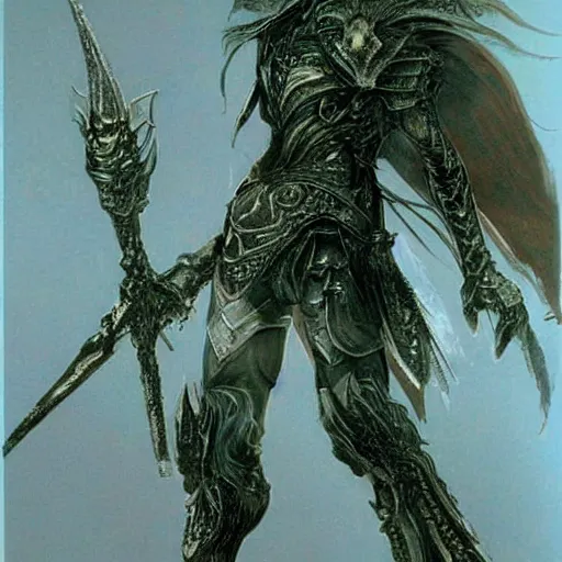 Prompt: yoshitaka amano, character design, final fantasy