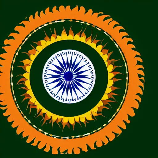 Prompt: indian independence day flag