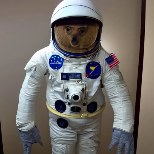 Image similar to t - rex in an astronaut suit