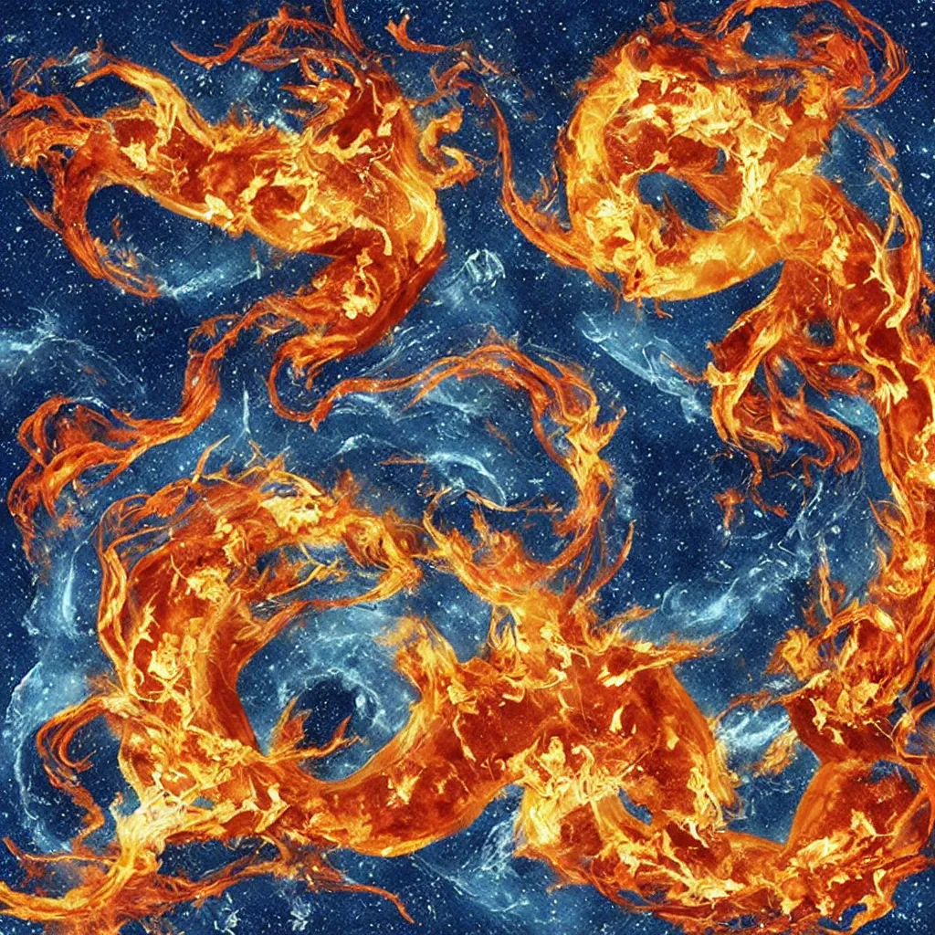 Gemini Star Sign Being Born From Fire And Ice Stable Diffusion OpenArt