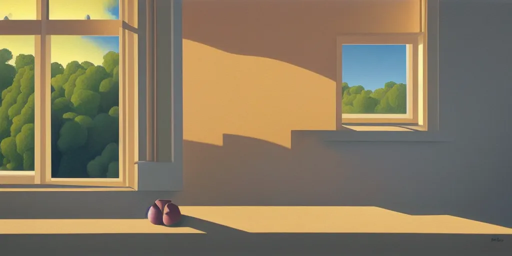 Image similar to the window, blue sky, summer evening, kenton nelson